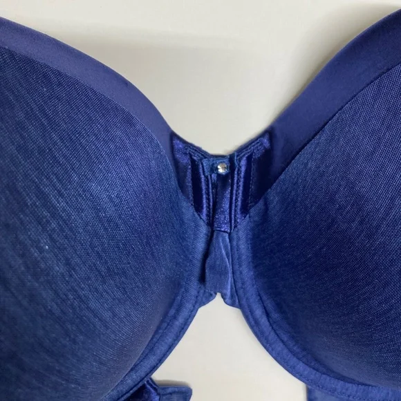 * Vanity fair 40D t shirt bra underwire padded bra royal blue - Picture 4 of 7